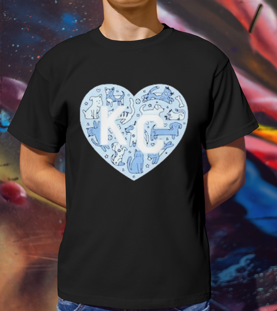 KC Pet Project Heart Cats Dogs Animal T-Shirt