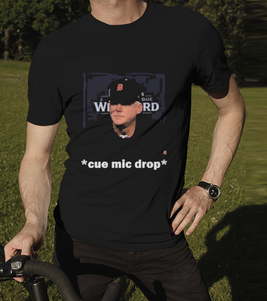 Detroit Tigers Legendary Moment Cue Mic Drop T-Shirt