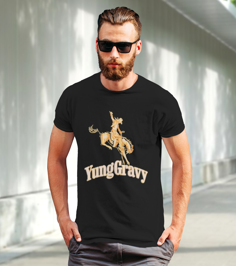 Yung Gravy Cowboy Riding Bull Iconic Western T-Shirt