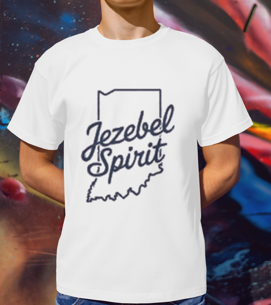 Corinne Straight Jezebel Spirit Indiana Outline T-Shirt