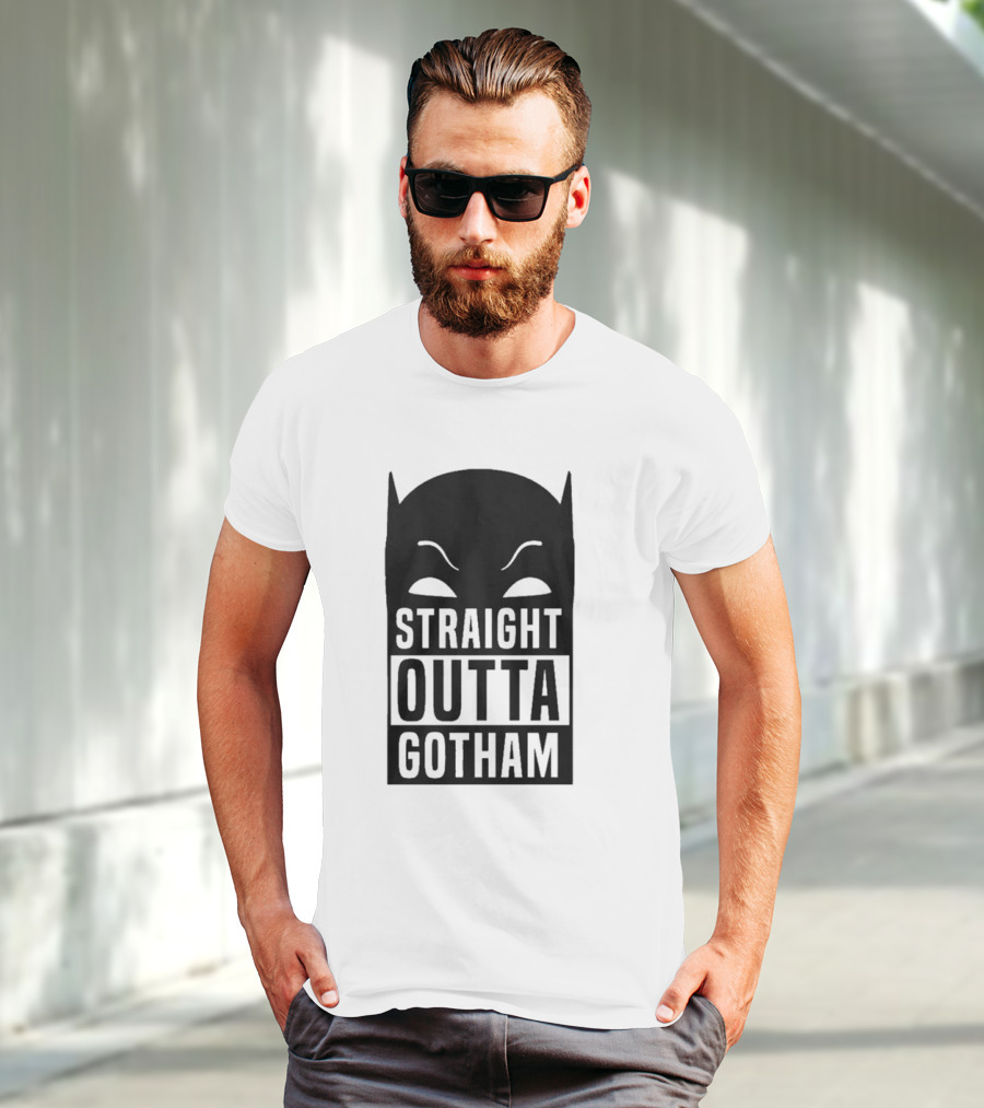 Straight Outta Gotham Batman Silhouette Iconic T-Shirt