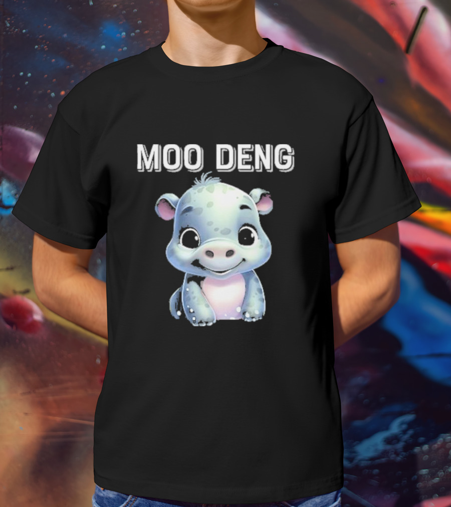 Moo Deng Cute Funny Hippopotamus T-Shirt