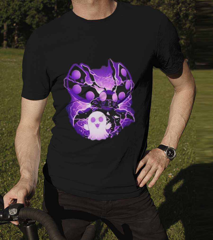 Digi Intelligence Vanilla Moth And Ghost Lightning Purple Aesthetic T-Shirt
