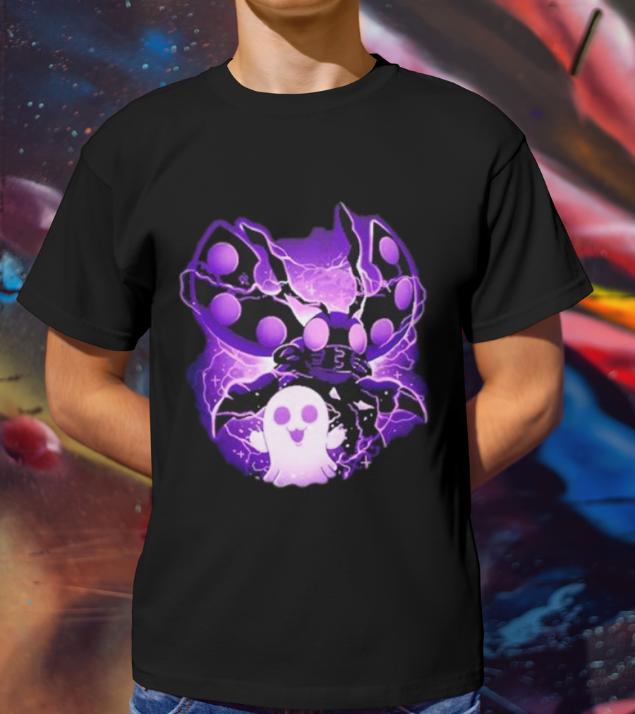 Digi Intelligence Vanilla Moth And Ghost Lightning Purple Aesthetic T-Shirt