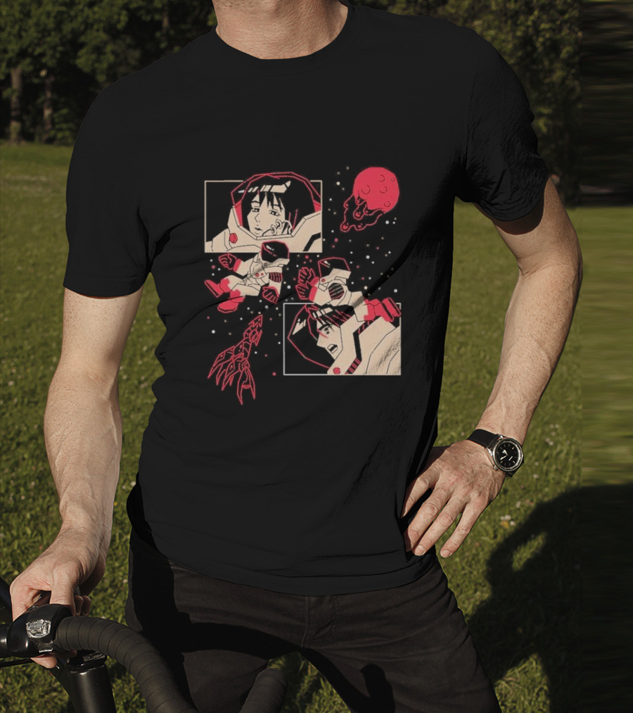 I Will Find You Wherever You Are Japu Space Comic Astronaut Red Planet T-Shirt