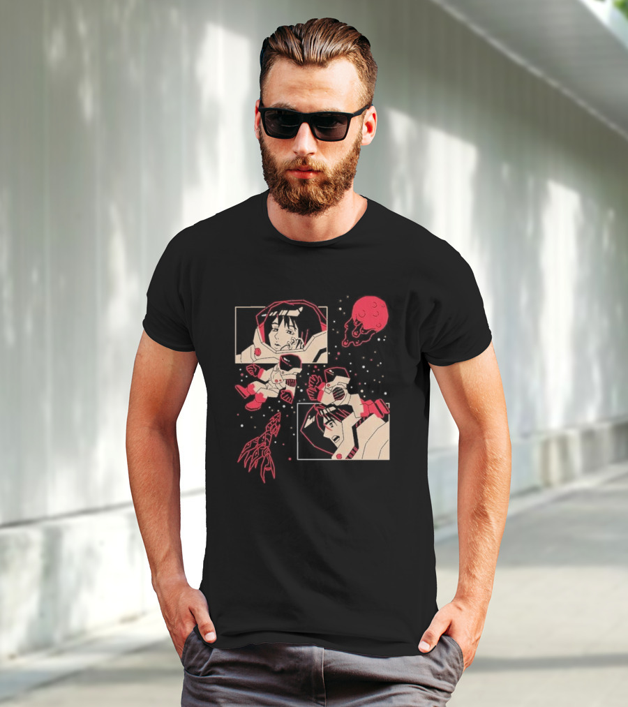 I Will Find You Wherever You Are Japu Space Comic Astronaut Red Planet T-Shirt