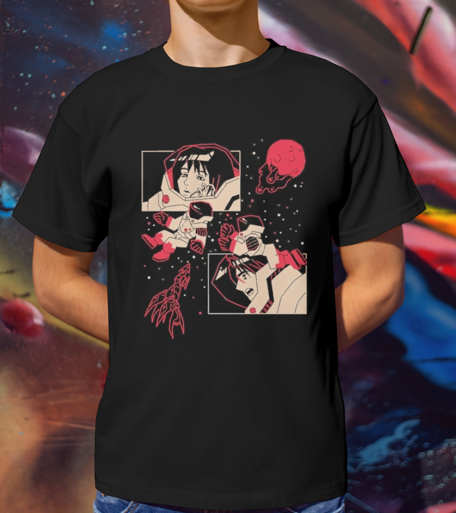 I Will Find You Wherever You Are Japu Space Comic Astronaut Red Planet T-Shirt