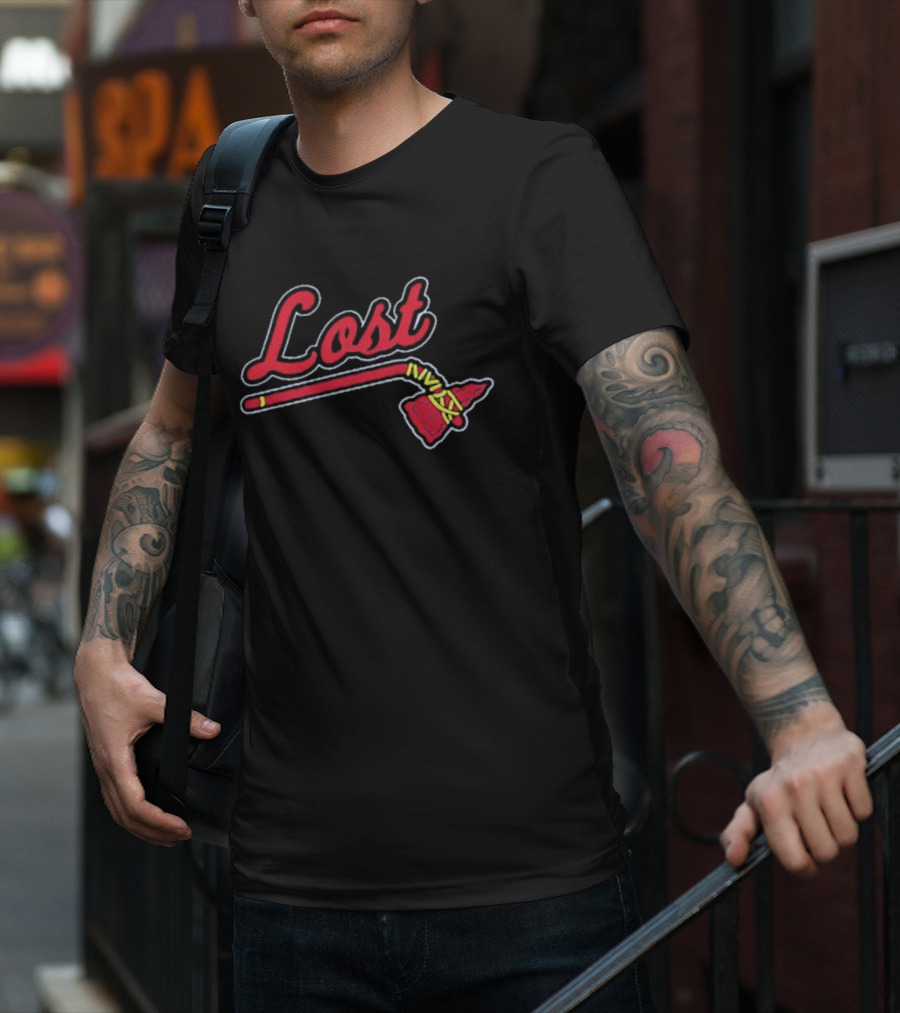 Lost Atlanta Braves Tomahawk T-Shirt