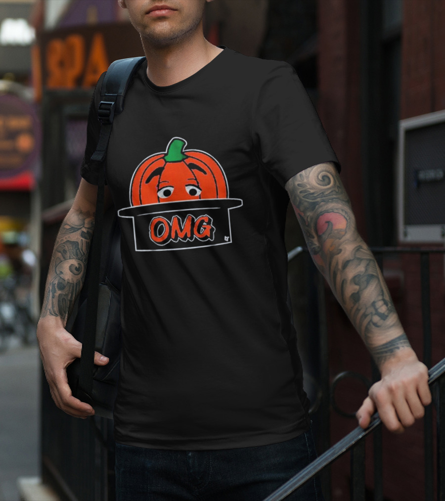OMG Pumpkin Hat New York Playoff T-Shirt