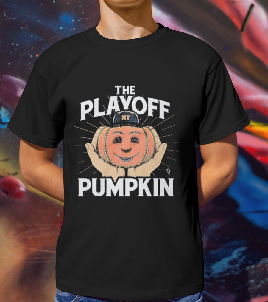 Pete Alonso New York Mets The Playoff Pumpkin NY Cap Baseball T-Shirt