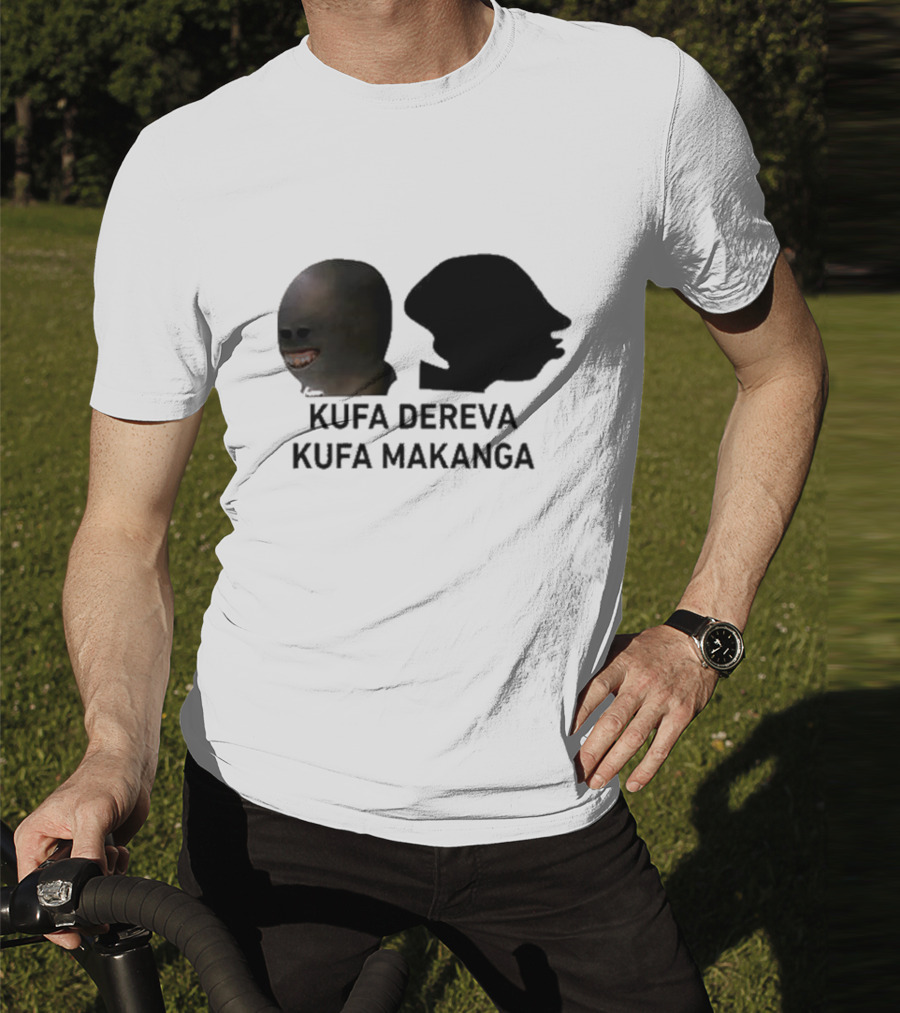 Kufa Dereva Kufa Makanga African Silhouette Humor T-Shirt