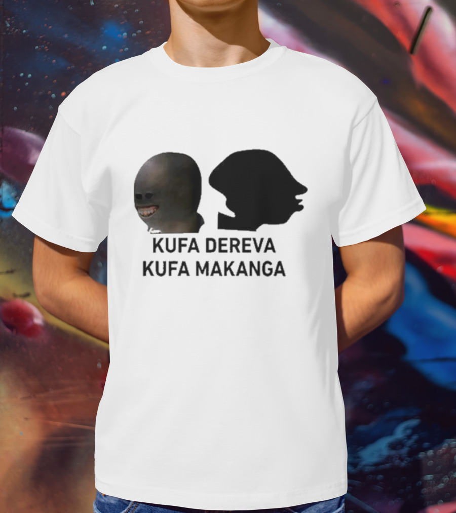 Kufa Dereva Kufa Makanga African Silhouette Humor T-Shirt