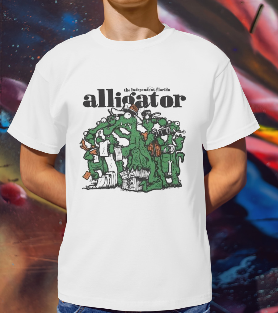 The Independent Florida Alligator Journalism Team Cartoon T-Shirt