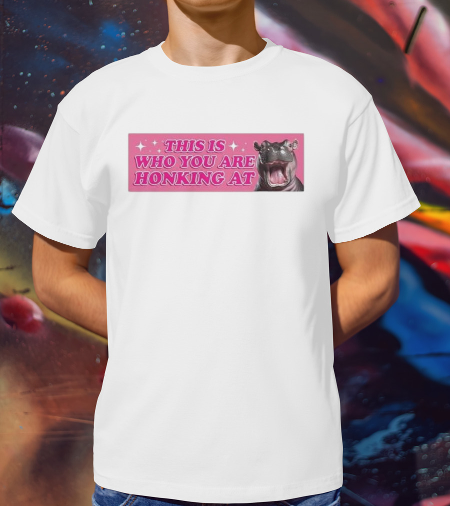 This Is Who You Are Honking At Hippo T-Shirt