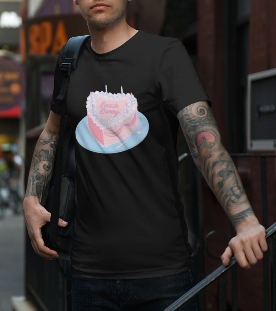 Beach Bunny Heart-Shaped Cake Clueless T-Shirt