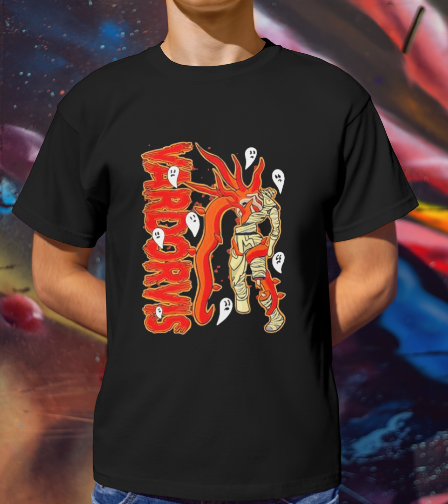 Vardorvis Mummy With Ghosts Foxes T-Shirt