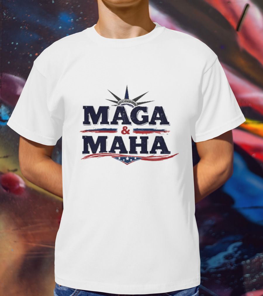 Maga And Maha America Capitol Star Stripes T-Shirt