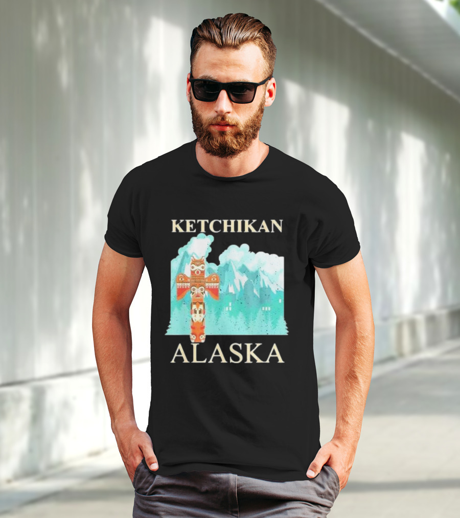 Ketchikan Alaska Native American Indian Totem T-Shirt