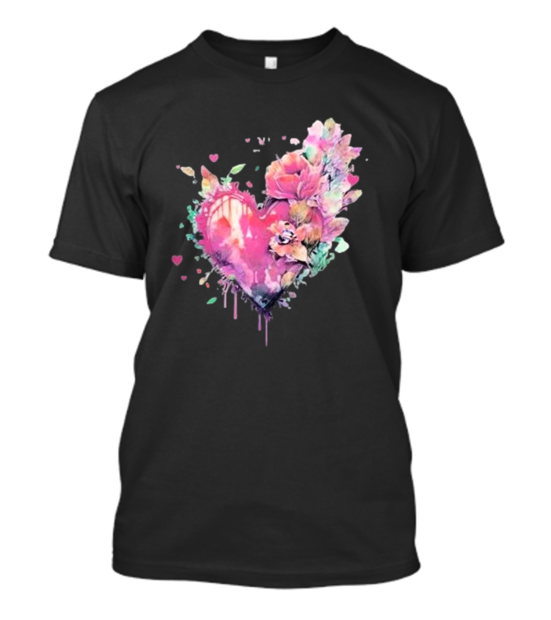 Alexander Stewart Bleeding Heart Floral T-Shirt
