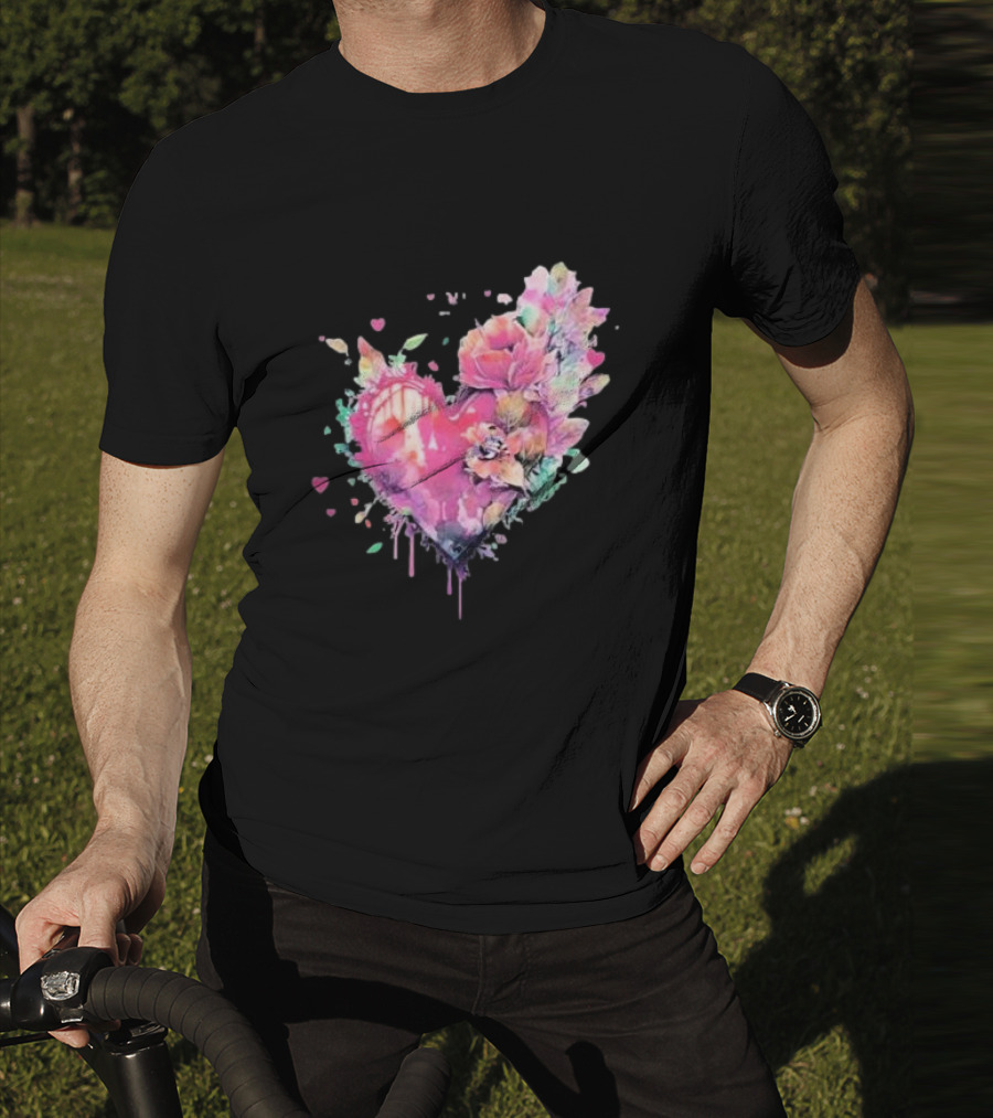 Alexander Stewart Bleeding Heart Floral T-Shirt