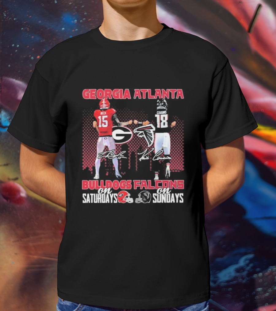 Georgia Atlanta Bulldogs Beck Falcons Cousins Saturdays Sundays T-Shirt
