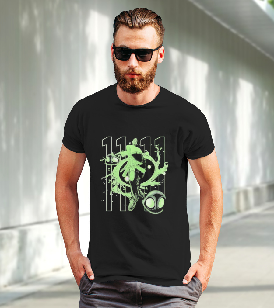 Chris Brown 11 11 Afterlife Neon Abstract Alien Elements T-Shirt