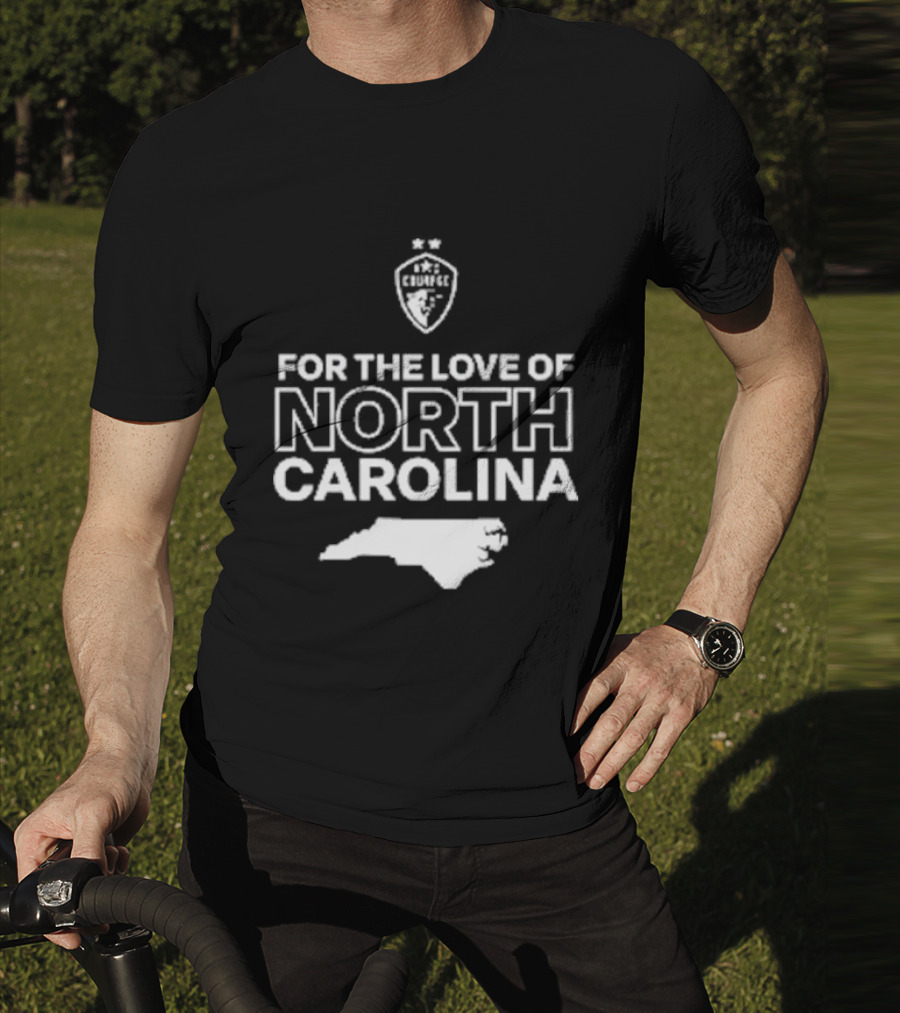 CHARLOTTE FC For The Love Of North Carolina Map T-Shirt
