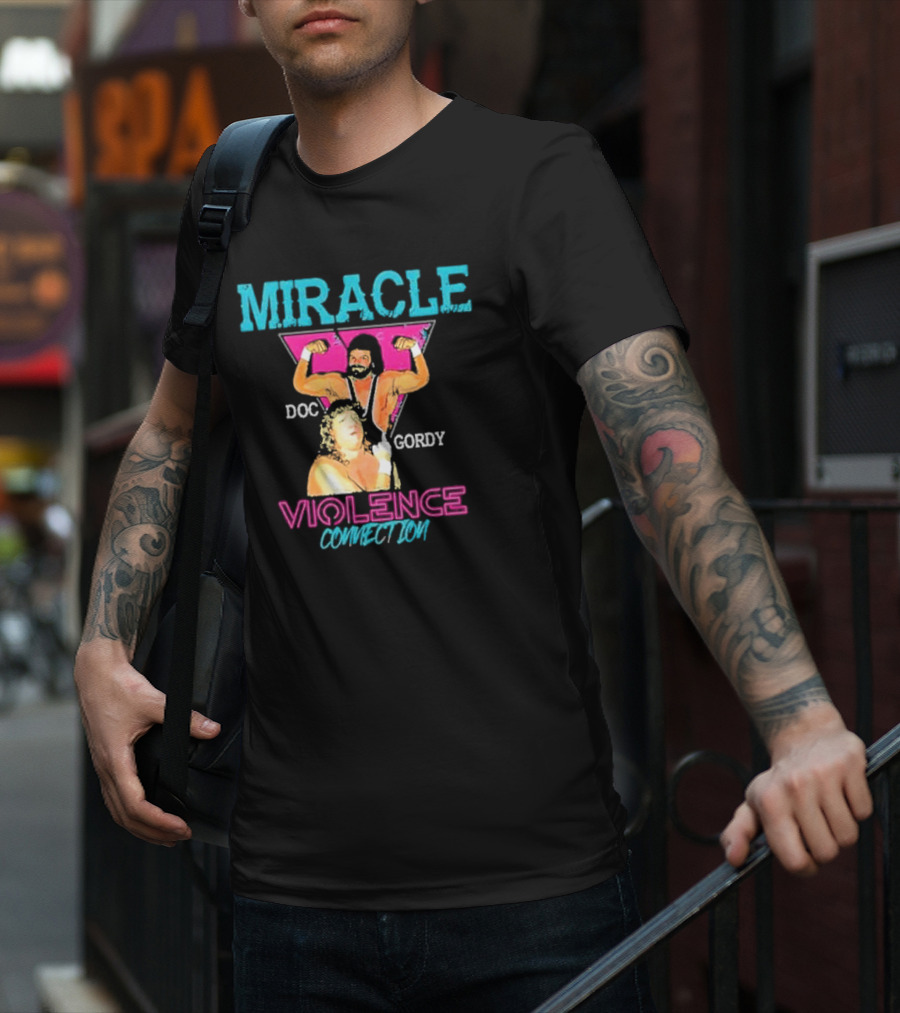 Miracle Violence Connection Doc Gordy Wrestling Icons T-Shirt