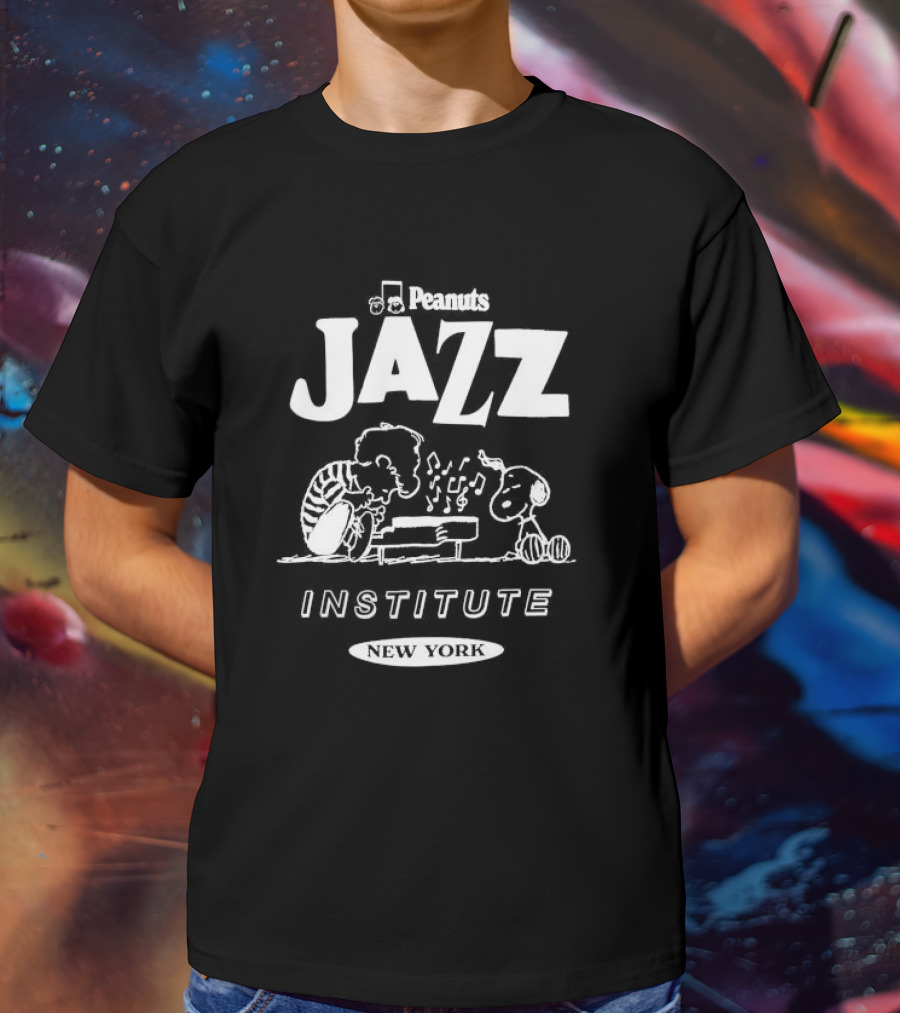 Peanuts Jazz Institute New York Snoopy And Schroeder T-Shirt
