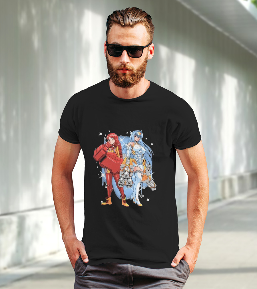 Space Journey Coinbox Anime Duo With Armor And Weapons T-Shirt