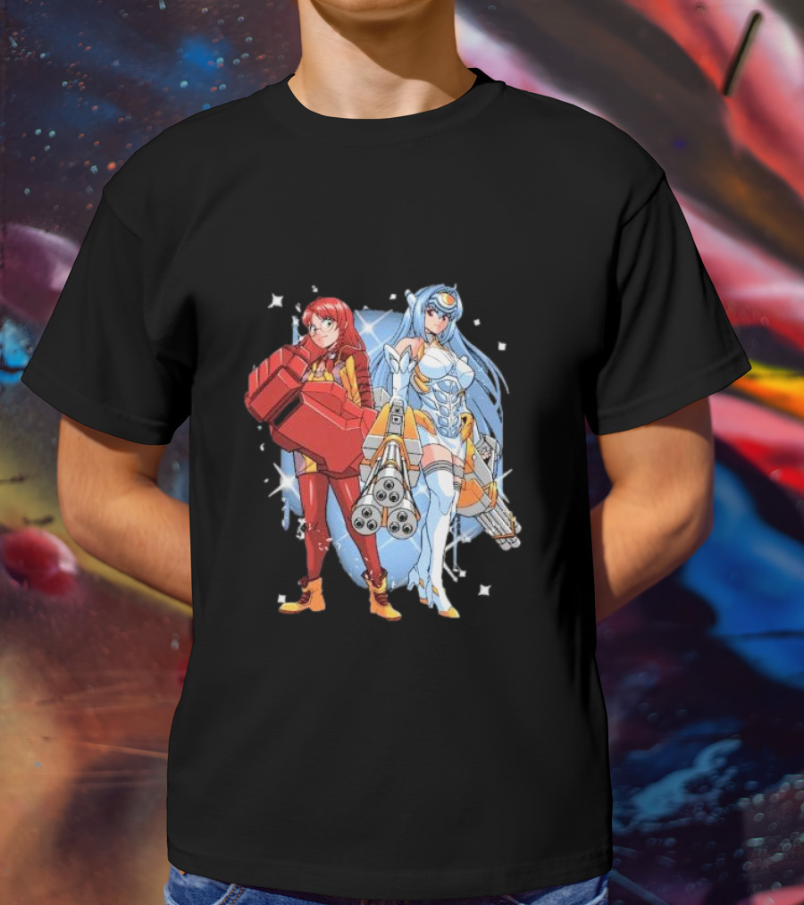 Space Journey Coinbox Anime Duo With Armor And Weapons T-Shirt