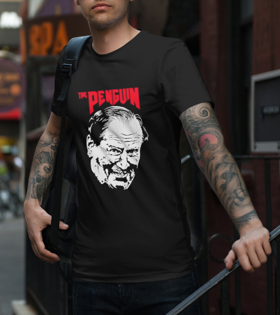 The Penguin Colin Farrell Boss Villainous Grin T-Shirt