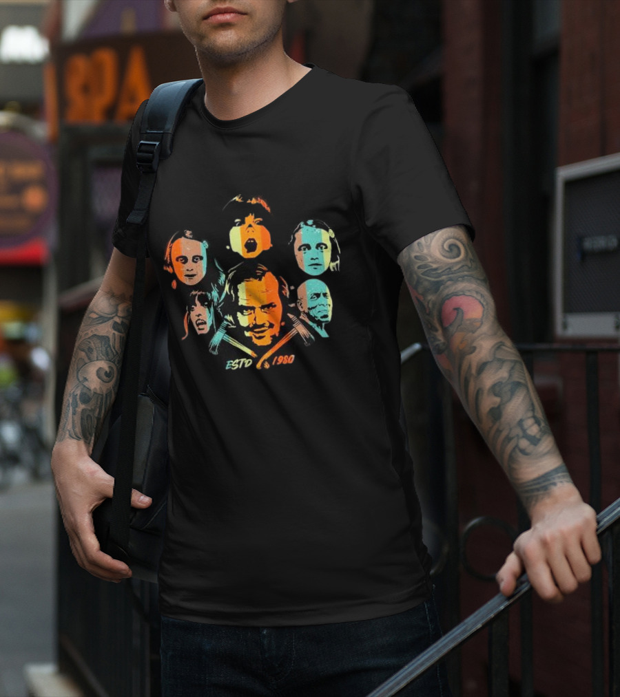 Estd 1980 The Shining Jack Horror Kubtick Twins Wendy Vintage Faces T-Shirt