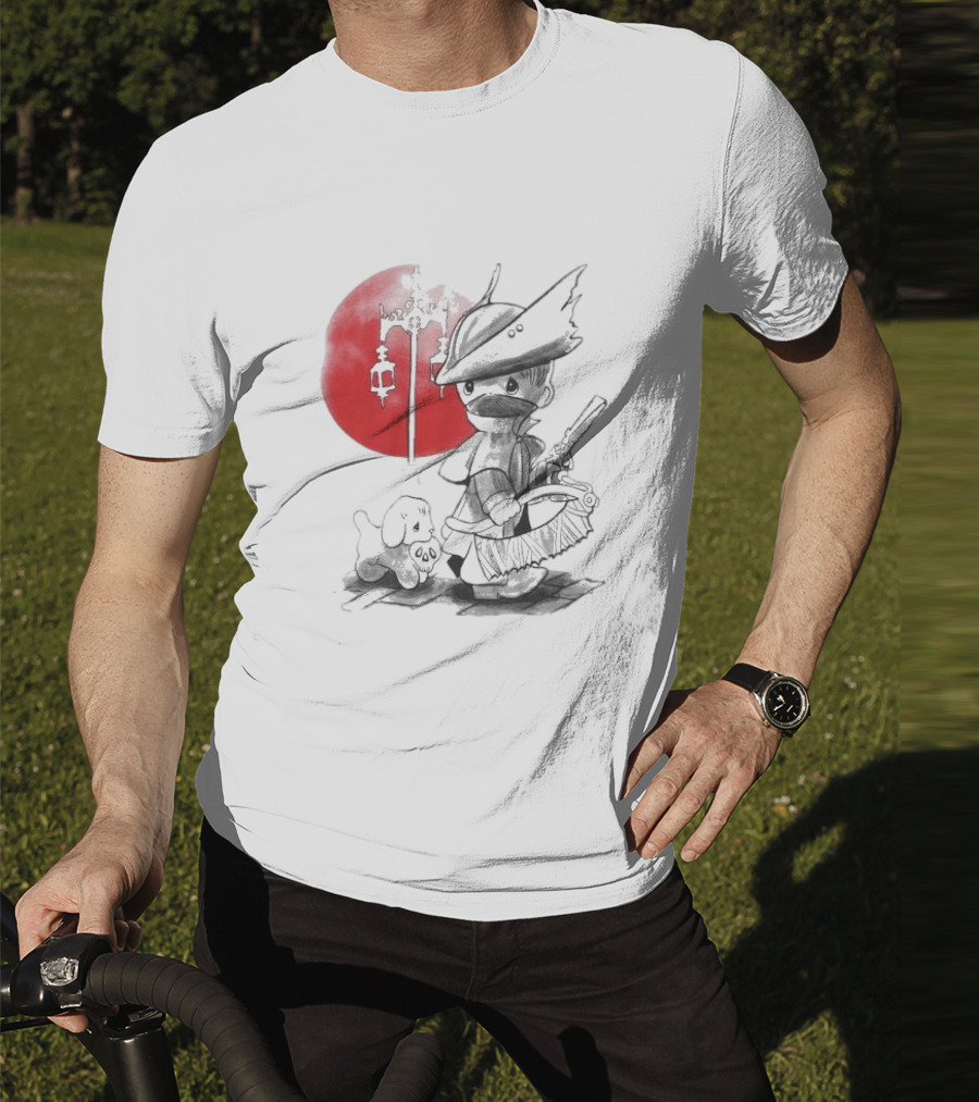 Consciousness Is A Lake Herry Johnson Hunter And Dog In Red Circle With Lanterns T-Shirt
