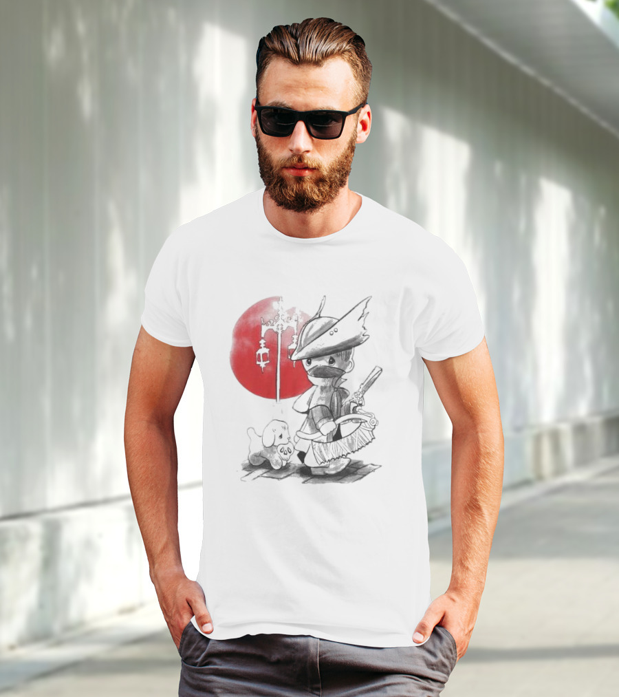 Consciousness Is A Lake Herry Johnson Hunter And Dog In Red Circle With Lanterns T-Shirt