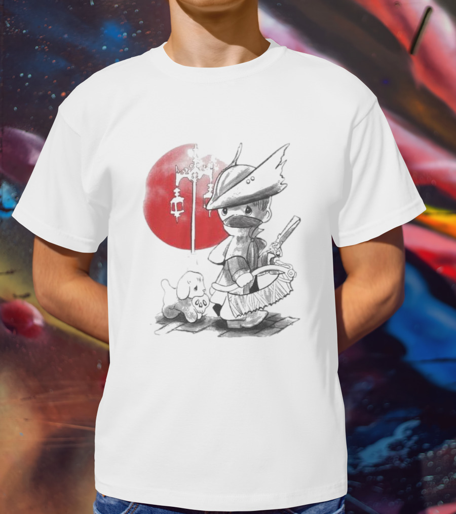 Consciousness Is A Lake Herry Johnson Hunter And Dog In Red Circle With Lanterns T-Shirt