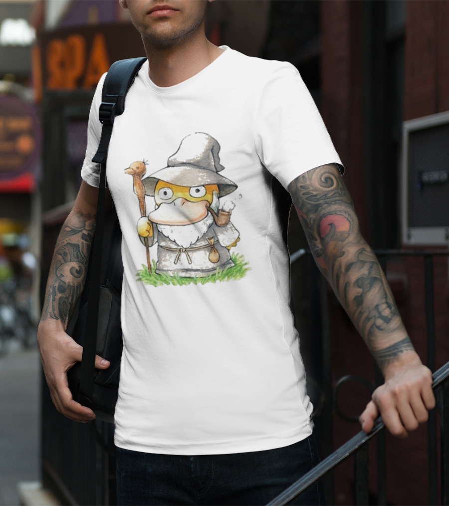 Ganduck The Grey Psyduck Wizard Crossover T-Shirt