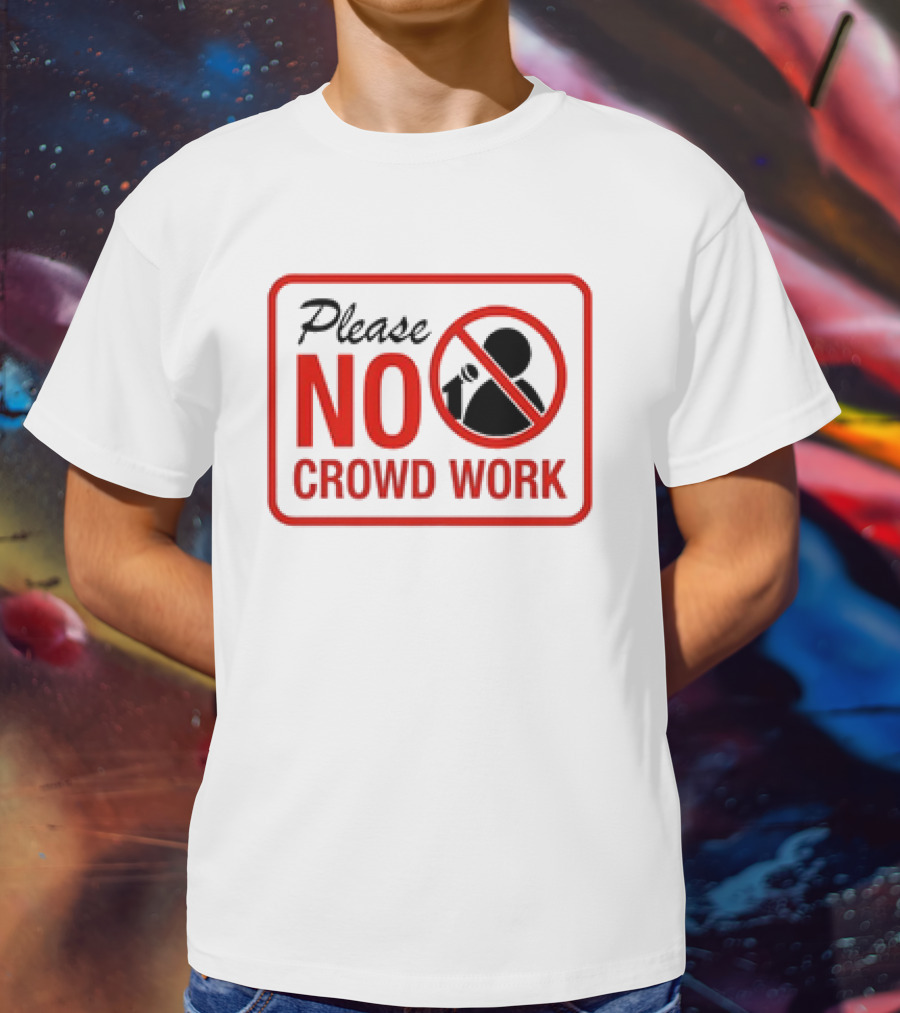 Gianmarco Soresi Please No Crowd Work Retro Mic T-Shirt