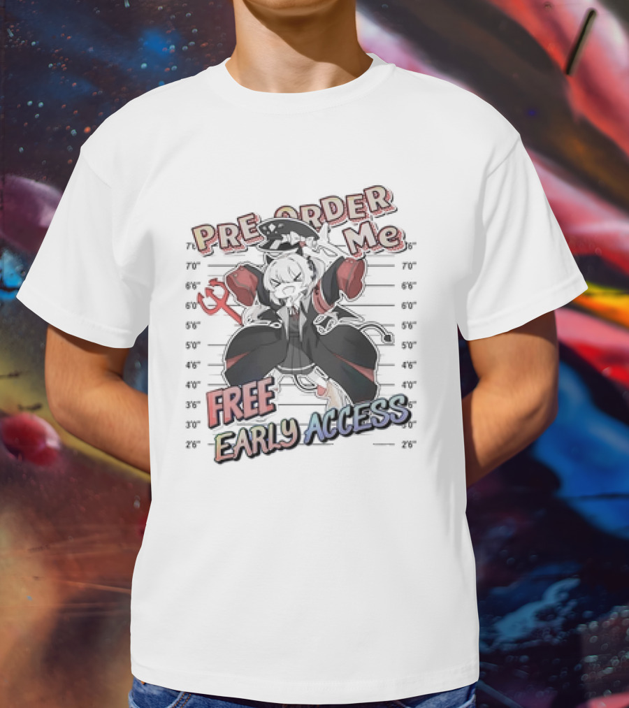Pre Order Me Free Early Access Anime Character Lineup T-Shirt