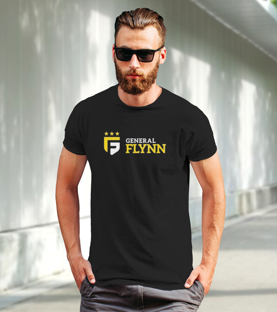 General Flynn Three Stars Shield Logo Flynnmovie T-Shirt