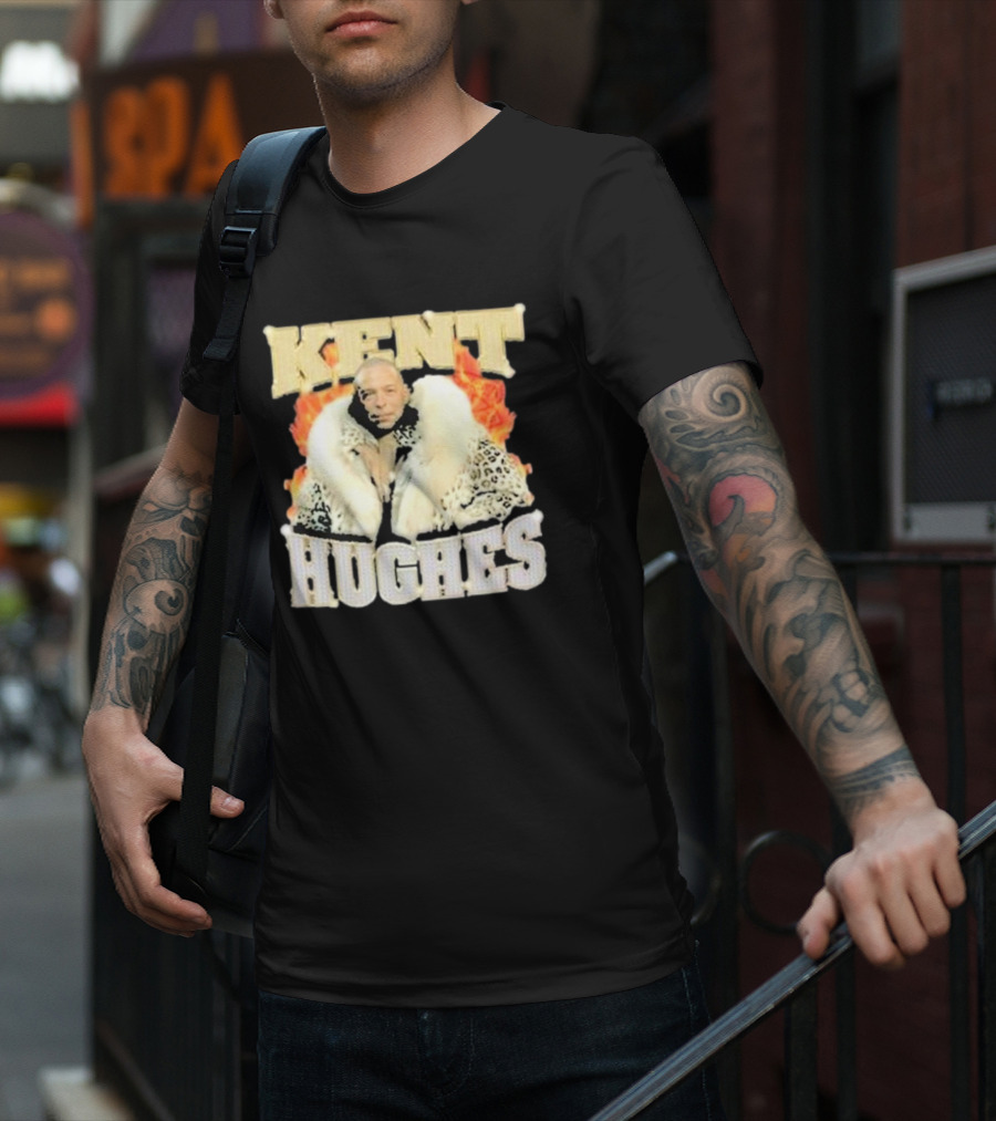 Kent Hughes Fur Coat With Flames T-Shirt