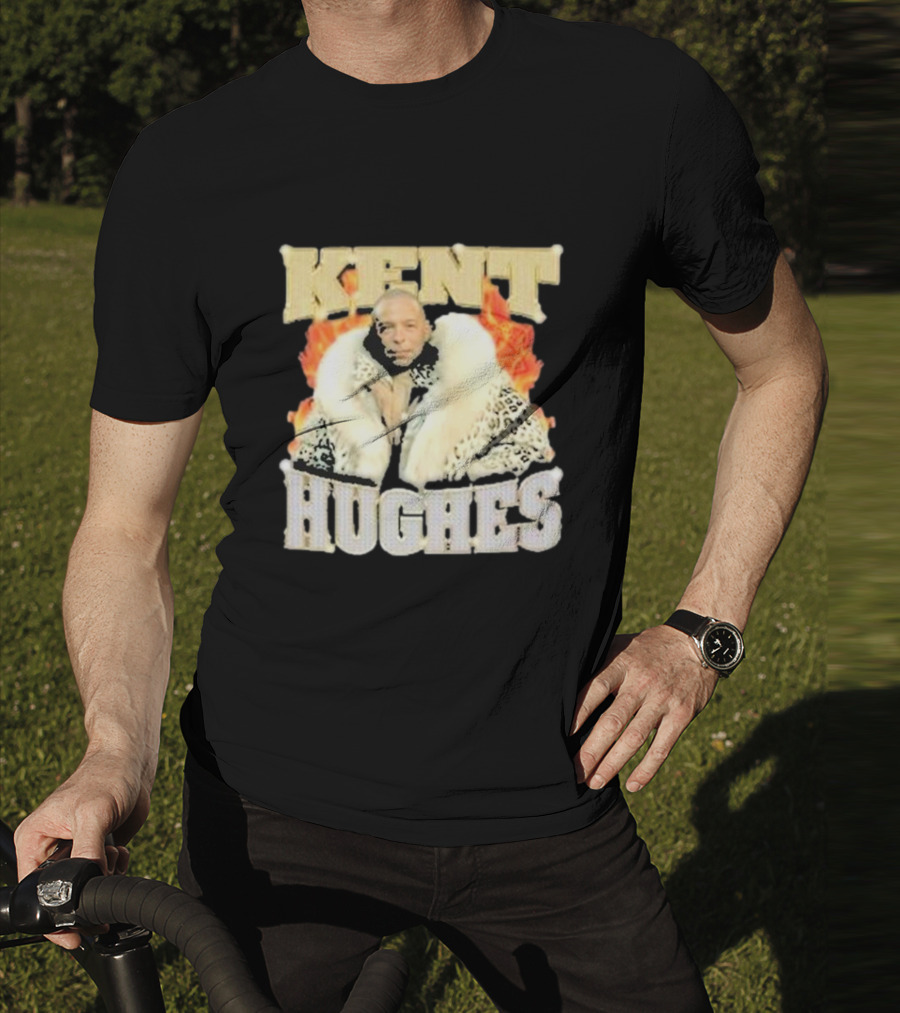 Kent Hughes Fur Coat With Flames T-Shirt