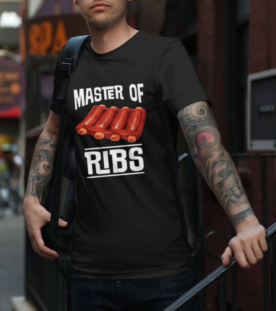 Master Of Ribs Barbecue Inktastic T-Shirt