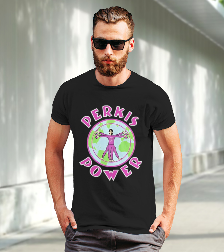 Jason Kelce Travis Kelce Perkis Power Vitruvian Man T-Shirt