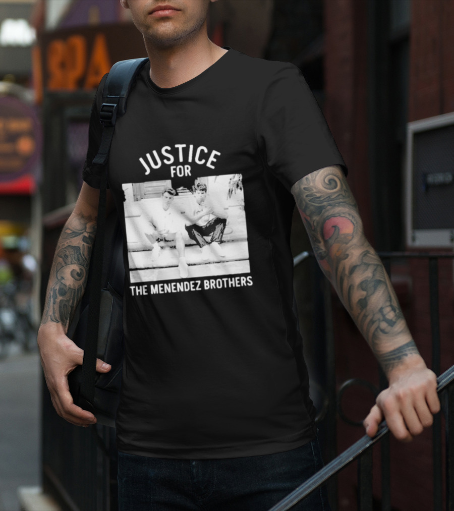 Justice For The Menendez Brothers Vintage Style Court Case Retro Appeal T-Shirt