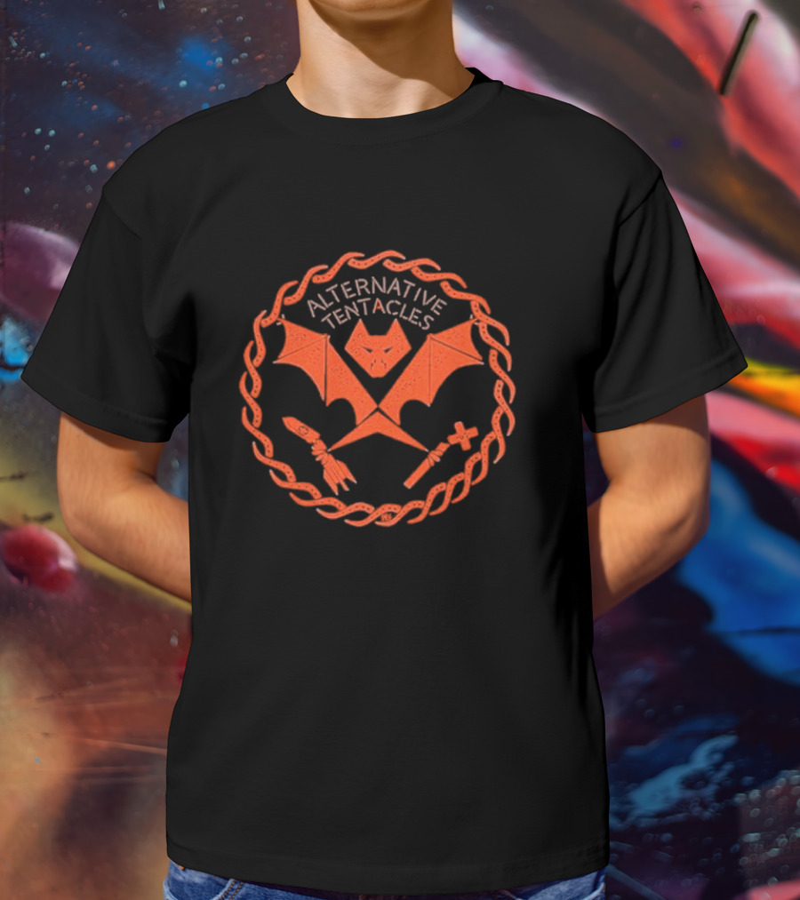 Alternative Tentacles Orange Bat The Cult You Can Trust Femme T-Shirt