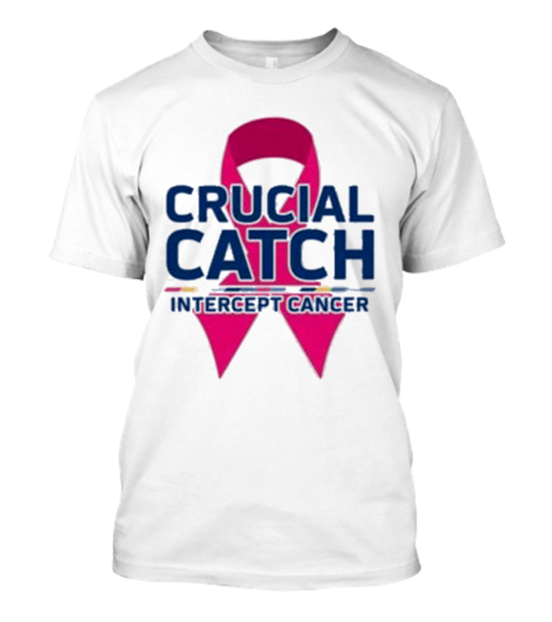 Crucial Catch Intercept Cancer Pink T-Shirt