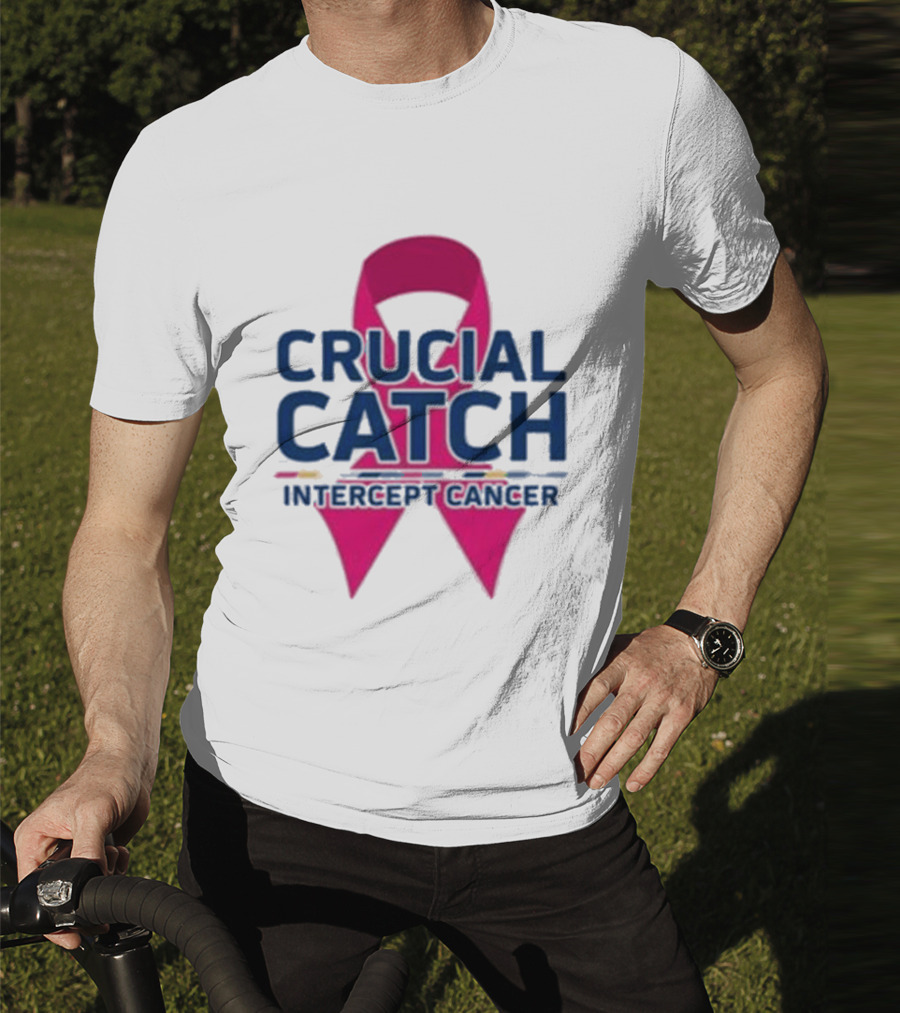 Crucial Catch Intercept Cancer Pink T-Shirt