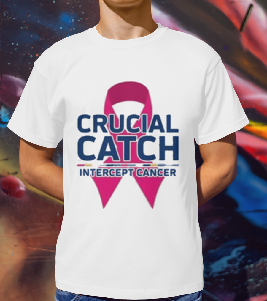 Crucial Catch Intercept Cancer Pink T-Shirt