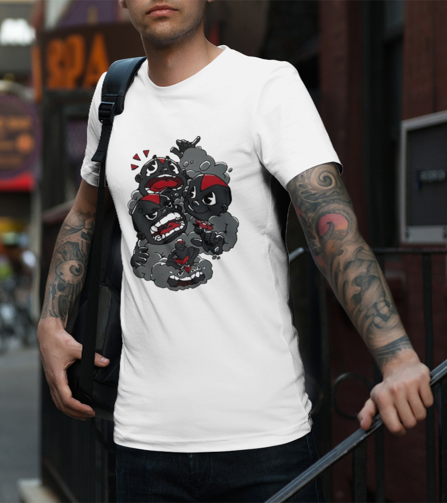 Lil Darkie Emotional Expressions Character Faces Joystick T-Shirt